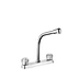 8" Double Handles Brass Kitchen Faucet